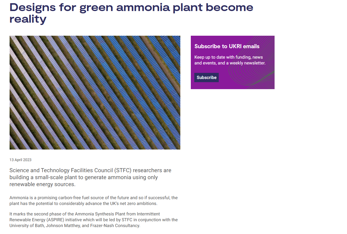 UKRI Press Release - April 2023
