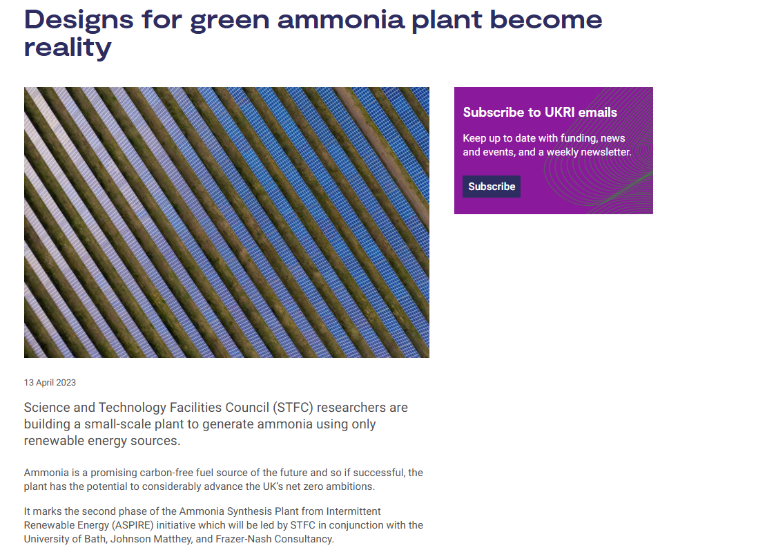 UKRI Press Release - May 2022